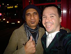 amrit sond and mike golay, picadilly circus, london.