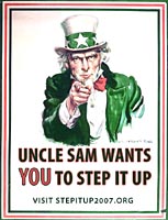 uncle sam wants you to step it up. stepitup2007.org.